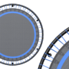 flexbounce fitness trampoline 100 cm blauw